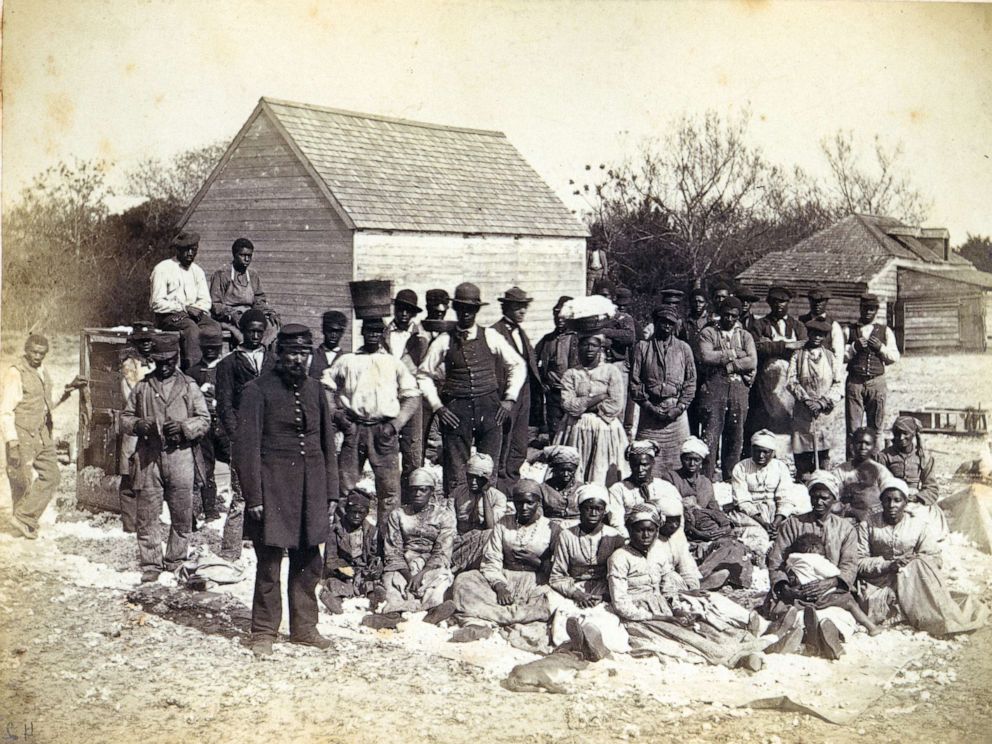 PHOTO: Slaves of Thomas F. Drayton of Magnolia Plantation, Hilton Head, S.C., 1862.