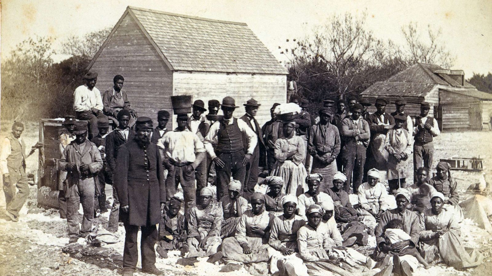 PHOTO: Slaves of Thomas F. Drayton of Magnolia Plantation, Hilton Head, S.C., 1862.