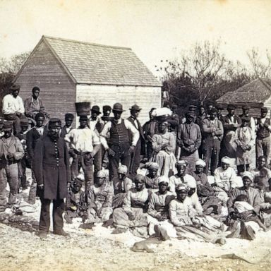 PHOTO: Slaves of Thomas F. Drayton of Magnolia Plantation, Hilton Head, S.C., 1862.
