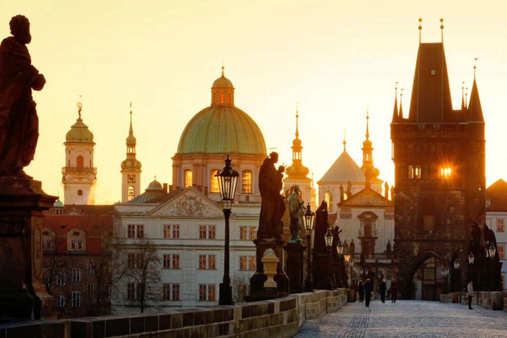 PHOTO: The city of Prague at sunset.