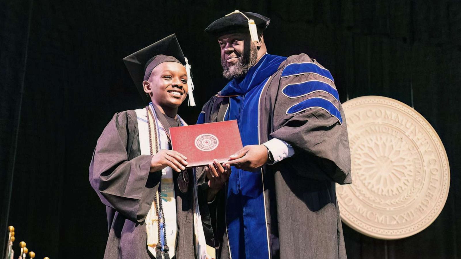 PHOTO: Elijah Muhammad, 13, graduating from Oklahoma City Community College.