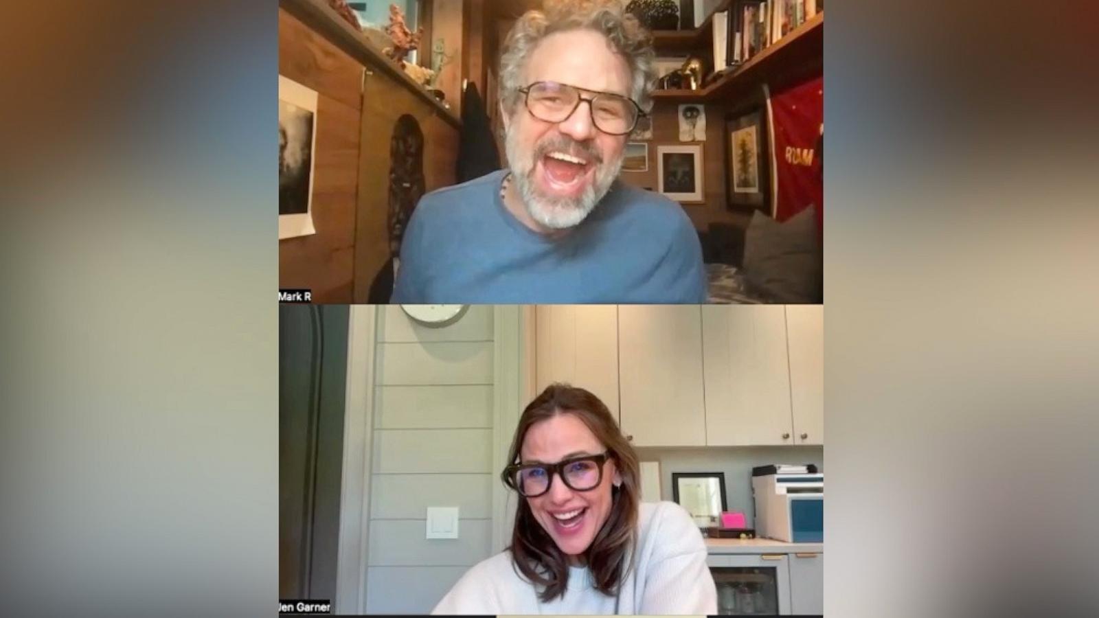 PHOTO: Mark Ruffalo, Jennifer Garner and Judy Greer appear in this screengrab from a video they shared on Instagram in a joint post.