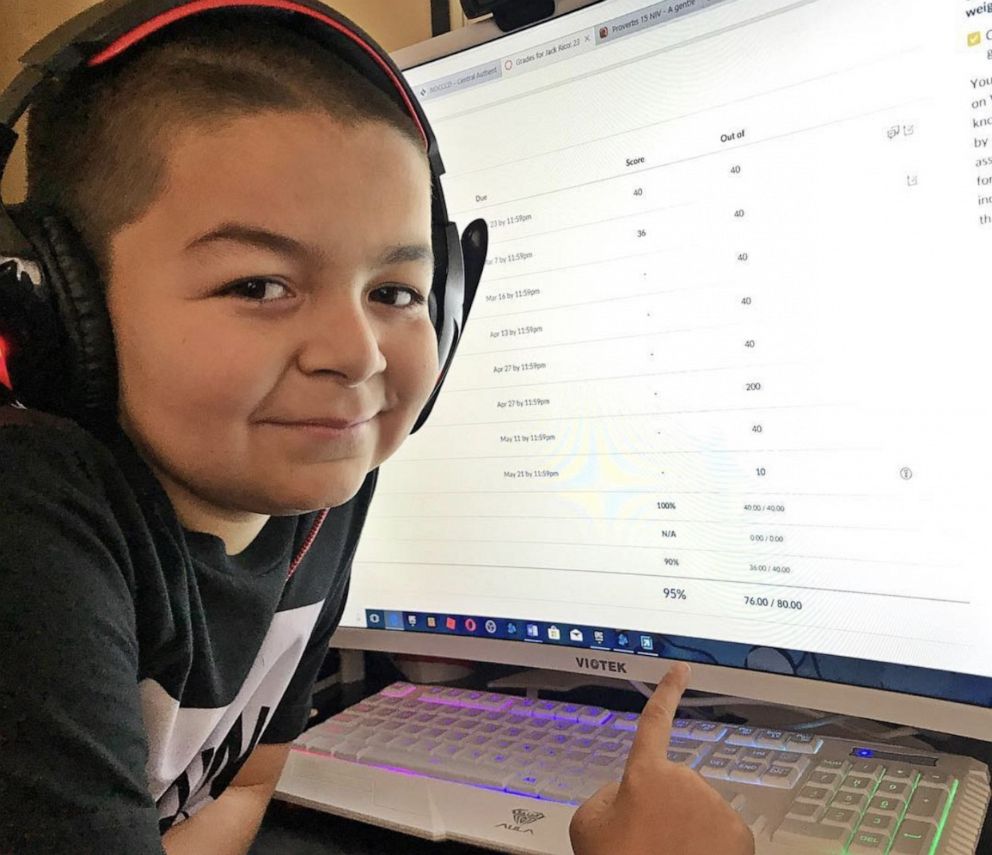 PHOTO: Jack Rico, 13, is verified as the youngest graduate in the 107-year history of Fullerton College in Fullerton, California, which was established was established in 1913. Jack will begin studying history at University of Nevada.