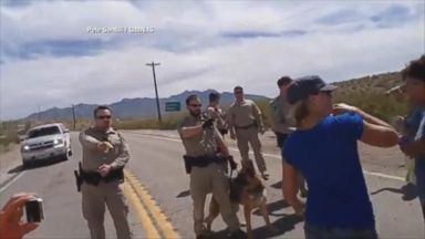 VIDEO: Federal agents clash with armed protesters over a rancher's 20-year tax fight.