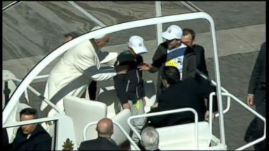 VIDEO: Pope Gives Kids a Ride