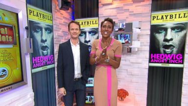 VIDEO: "Hedwig and the Angry Inch" star stops by "GMA's" Social Square to answer viewer questions.