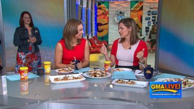 VIDEO: Paula Faris and Ginger Zee sample Peter Pan Peanut Butter inspired snacks.