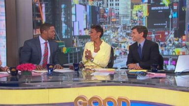 VIDEO: Robin Roberts' recent visit to "Late Night" inspires "GMA" to welcome Strahan with its own list.