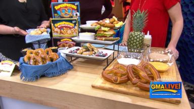 VIDEO: Ginger Zee and Sara Haines with tips on making the perfect pretzel snack.