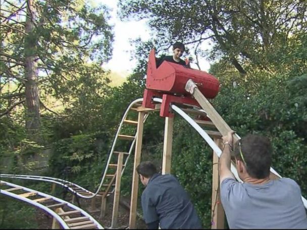 Dad Builds Roller Coaster in Backyard Good Morning America