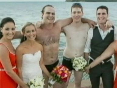 VIDEO: Groomsmen Rescue Fisherman at Sea