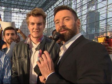 VIDEO: The Wolverine himself showed up at the opening of his new movie.