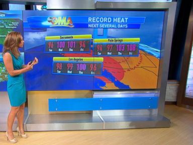 VIDEO: The Golden State is expecting some of the hottest temperatures of the year.