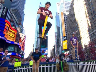 VIDEO: The athletes of X-Pogo have turned a childhood toy into an extreme sport.