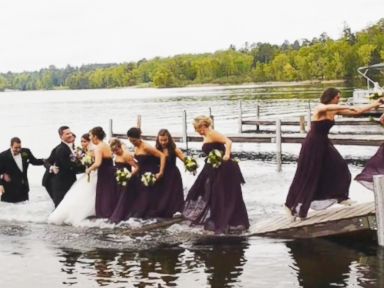 VIDEO: Dock Collapses on Wedding Party