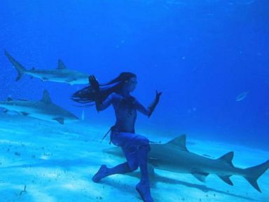 VIDEO: Real Life Mermaid Swims With Sharks To Save Them