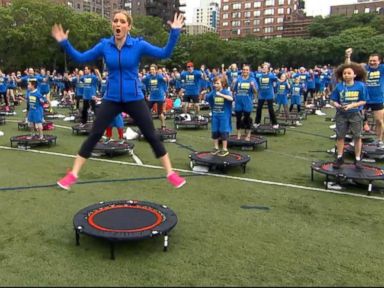 VIDEO: Hundreds Participating in a Trampoline World Record