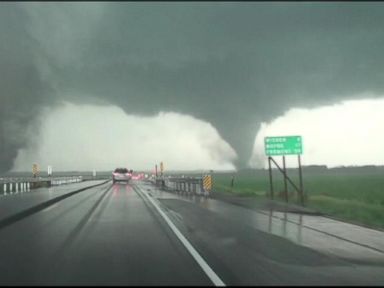 VIDEO: Twisters touch down in Nebraska and Iowa, apparently killing at least one.