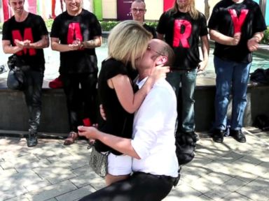 VIDEO: Magician Aids Marriage Proposal