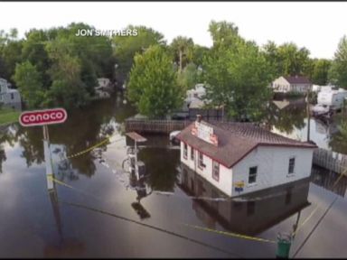 VIDEO: Fast-moving waters have been on the rise for nearly a week.