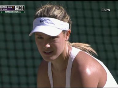 VIDEO: 20-year-old Eugenie Bouchard became a fan favorite after defeating her third-ranked opponent.