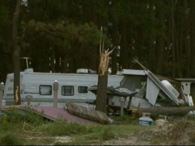 VIDEO: The storm ripped through the popular vacation spot, killing two who took refuge in their tent.