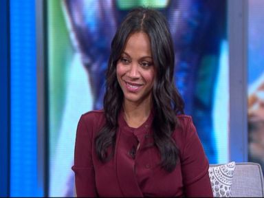 VIDEO: The star of "Avatar" and "Star Trek" talks about playing the powerful character Gamora in her new movie.