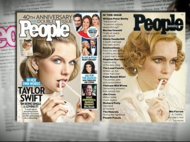 VIDEO: Taylor Swift Re-Creates People's Inaugural Mia Farrow Cover for 40th Anniversary Edition