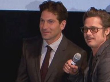 VIDEO: Brad Pitt And The Cast Of 'Fury' Stunned Some Lucky Moviegoers.