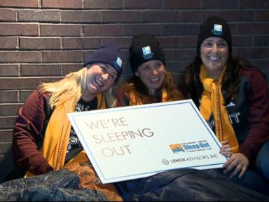 VIDEO: 'Sleep Out' on NYC Streets to Raise Awareness for Homeless Youth