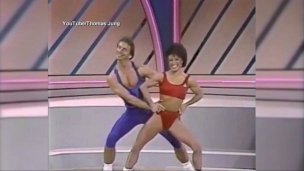 1980s aerobic dance video