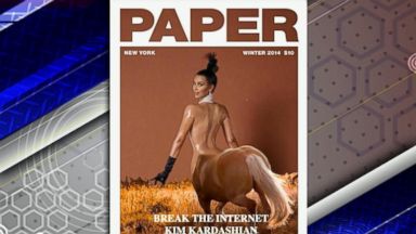 Porn Film Of Kim Kardashian - Kim Kardashian's History With Showing Nudity in Magazines - ABC News