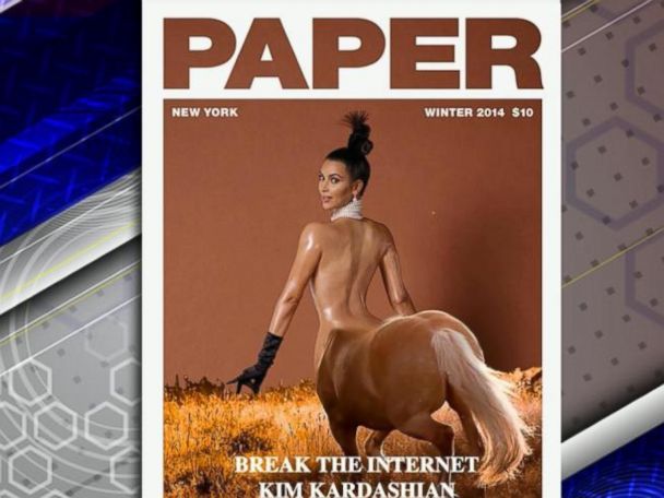 608px x 456px - Kim Kardashian's History With Showing Nudity in Magazines - ABC News