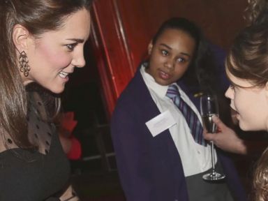 VIDEO: Pregnant Kate Middleton Glows at Kensington Palace