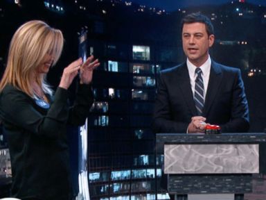 VIDEO: Jennifer Aniston and Lisa Kudrow Have Live Curse-Off on Kimmel