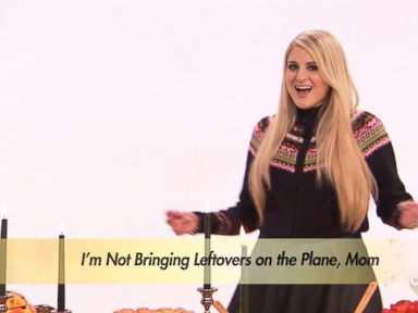 VIDEO: Jimmy Kimmel and Meghan Trainor Bring Thanksgiving Carols to the Table