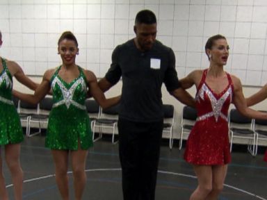 VIDEO: The Newest Rockette, Michael Strahan 