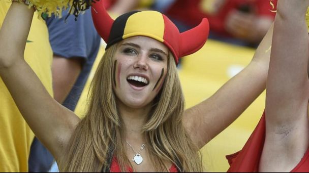 Video Belgian World Cup Fan Offered a Modeling Contract - ABC News