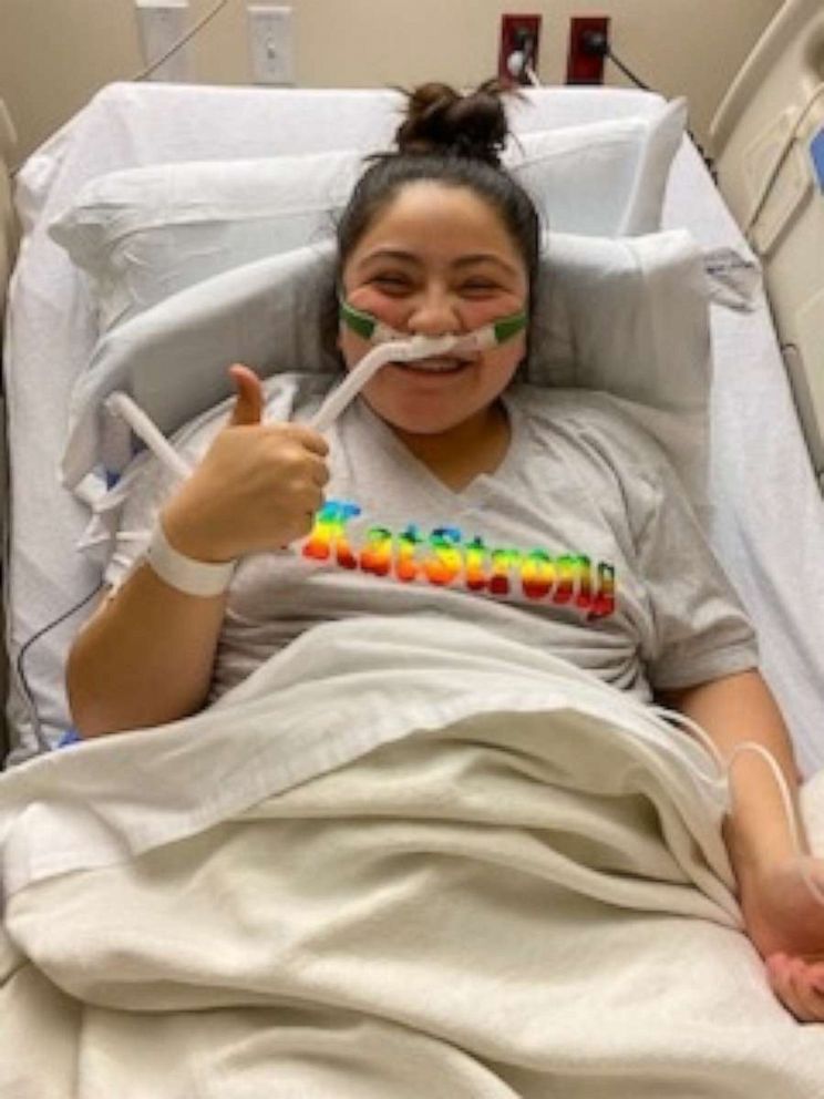 PHOTO: Christina Meredith, a resident of Kyle, Texas, told "Good Morning America" that her 15-year-old daughter Katelynn Ramirez, is still showing symptoms of the coronavirus after being hospitalized late December.