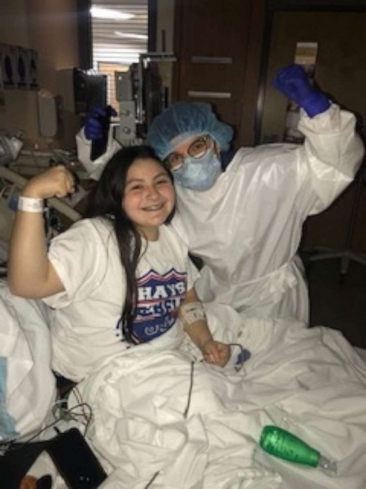 PHOTO: Christina Meredith, a resident of Kyle, Texas, told "Good Morning America" that her 15-year-old daughter Katelynn Ramirez, is still showing symptoms of the coronavirus after being hospitalized late December.