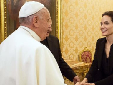 VIDEO: Angelina Jolie Meets the Pope