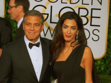 VIDEO: George Clooney, Amal Alamuddin Shine at Golden Globes Ceremony