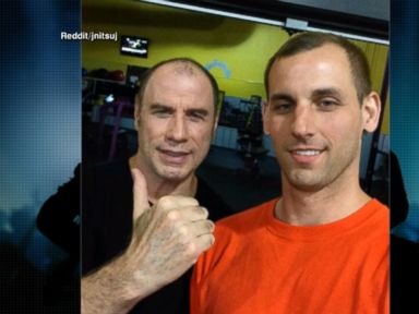 VIDEO: The actor chatted it up with a man who was working out at a Planet Fitness in Florida.