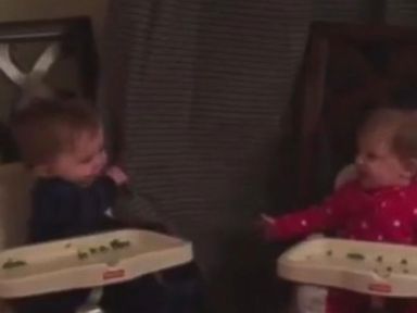 VIDEO: Babies Playing Peekaboo