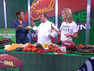 VIDEO: Emeril Kicks Up Super Bowl Snacks 