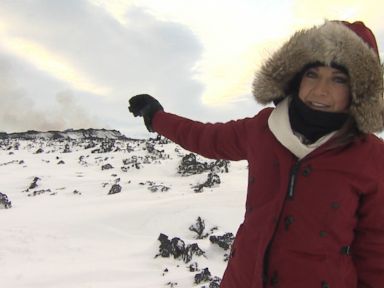 VIDEO: ABC News' Ginger Zee reports from base camp for a closer look at an active volcano.