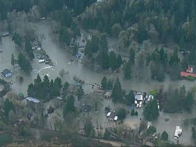 VIDEO: Raging Floodwaters Caused by Northwest Rain Storms