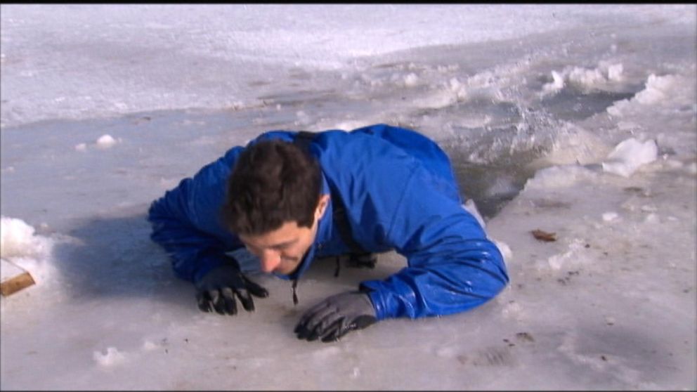Video How You Can Survive A Potentially Deadly Fall Through Ice Abc News