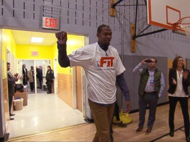 VIDEO: NBA Star Visits Group of Students Leading Up to All-Star Game