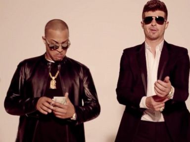 VIDEO: Robin Thicke, Pharrell Appear in Courtroom in 'Blurred Lines' Trial